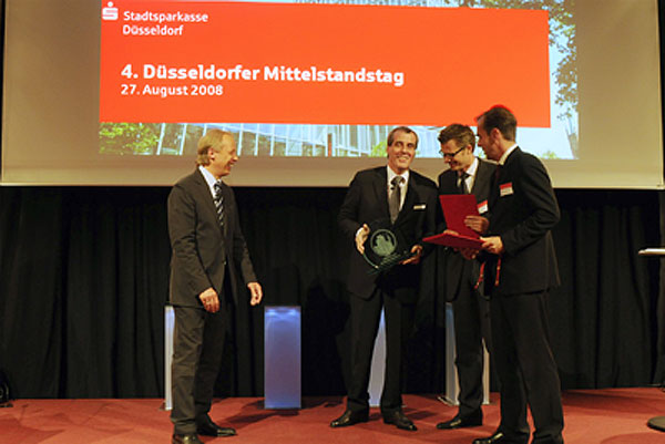 wwwe GmbH mit “Düsseldorfer Unternehmerpreis” als zweitbester Mittelständler 2008 ausgezeichnet